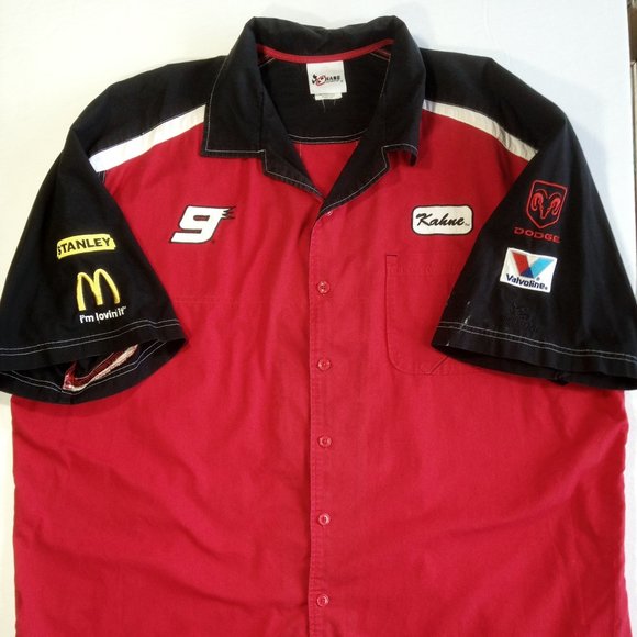 Chase Authentics Pit Crew button Shirt Kasey Kahne #9 Dodge Valvoline XXL - Picture 2 of 8